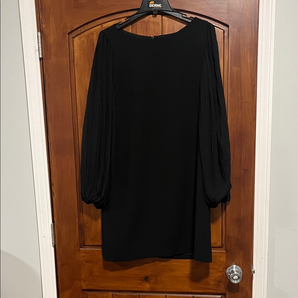 White House Black Market Black Long Sleeve Dress